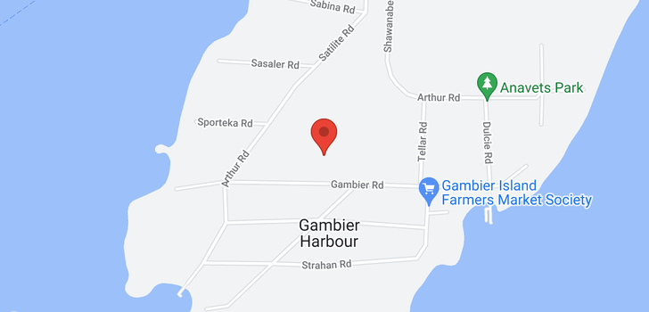 map of 2388 GAMBIER ROAD